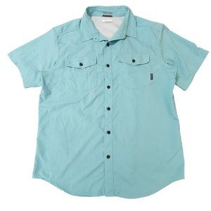 Men's Columbia Omni-Wick Advanced Evaporation Button Up Short‎ Sleeves Shirt